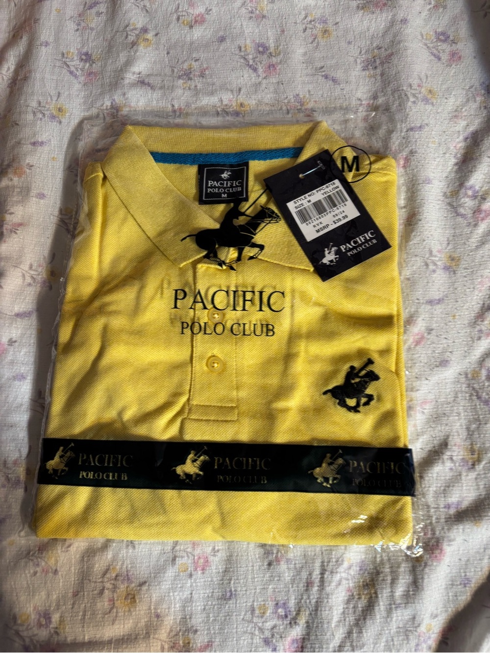 Men’s Yellow Polo Shirt NWT